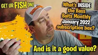 Bass Baits Monthly Subscription Bass Fishing Tackle Unboxing Jan. 2022