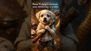 Puppy's Life SAVED After Mother's Snake Bite!