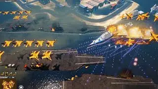 I built the most Aircraft Carriers in Human History to Survive in Armor Clash 3