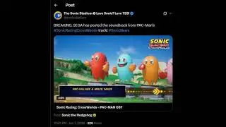 REACTION ON THE NEW SONIC CROSSWORLDS PACMAN TRACK!!! ??? Sonic News!!! #Shorts #sonic #sonicnews