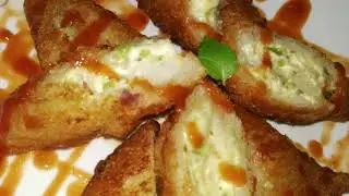 दही के शोले - Bread Curd Fire Roll| Dahi bread rolls