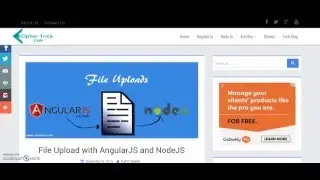 File Upload with AngularJS and NodeJS (Demo only)
