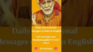 Shirdi Sai Baba Daily Motivation Message Shorts