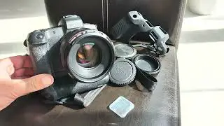 CANON EOS R, CANON EF 50mm 1:1.2 L USM, Canon Adapter, Batteries grip