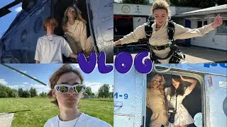 VLOG | Как мы снимали рекламу | Первый прыжок с парашюта