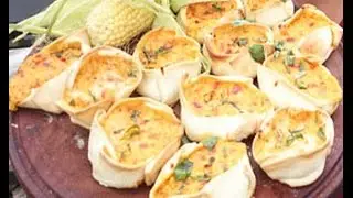 Canastitas de humita y calabaza