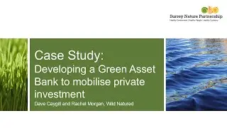 Case Study: Developing a Green Asset Bank to mobilise private investment