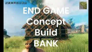 Valheim Village BANK Merchant Village End Game Concept Build