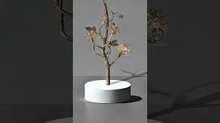 Plum Blossom Vertical Pendant Light   Handcrafted Amber Glass & Iron, 6 Light Rustic Modern Chandeli