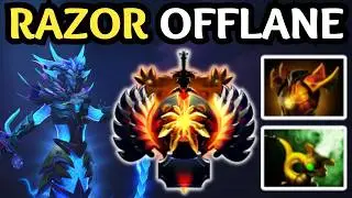 🔥 RAZOR OFFLANE &mdash; STATIC LINK 😈 EYE OF THE STORM 😈 RUN THEM DOWN 😈 | DOTA 2 🔥
