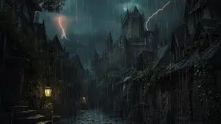 Find Comfort in the Tranquil Rain In Medieval Fantasy Village 🏰 Relax Your Mind and Body with Rain