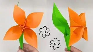 Easy ORIGAMI FLOWER 🏵️ How to make a paper flowers