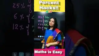 Percentage Shortcut Trick 🔥 | Maths Hack for Fast Calculation #fun #ytshorts #shorts #viral #maths