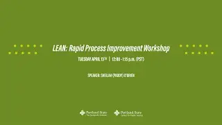 LEAN Rapid Process Improvement Workshop