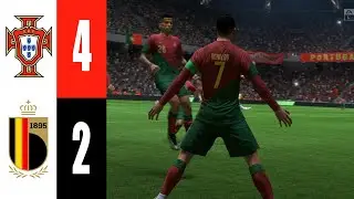 Portugal vs Belgium (4-2) FULL MATCH | EA Sports FIFA 23 | Ronaldo hat-trick |