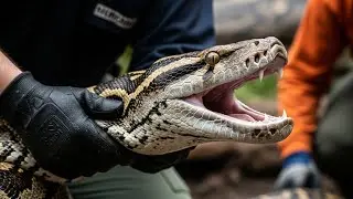 Giant Python Attacks Baby Elephant &ndash; Real Life Rescue Footage!&rdquo;