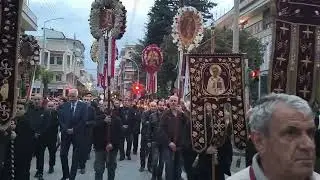 Περιφορά της εικόνας της Παναγίας Ζιδανιώτισσας στην Κοζάνη