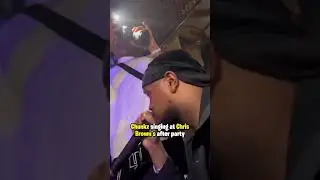 #chunkz singing at #chrisbrown after party