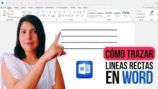 ✏️C&oacute;mo trazar L&Iacute;NEAS RECTAS en Word ✅&iexcl;En 2 minutos!