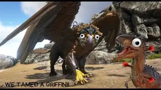 (6K SUBS) Taming A Griffin And Allo! -ARK PvP Mega Server-
