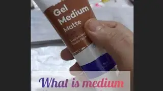 #what is medium.#how to use medium #gel medium #mate #result #montmarte #apply