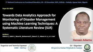 Data Analytics Approach for Monitoring of Disaster Management using Machine Learning Techniques: SLR