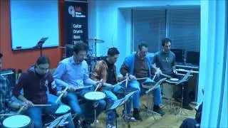 Diddle rudiments on Syncopation's exercise 1 - unison
