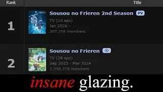 Frieren is Now The 1st and 2nd Highest-Rated Anime Ever.
