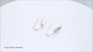 Twisted Dangle Earrings | Silver