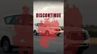 Toyota Innova Crysta Discontinue!!  🥹#toyota #innova #youtubeshorts #automobile #shorts #trending