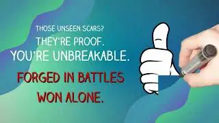 Unseen Scars: The Hidden Strength Forged in Your Silent Battles. #SilentBattles #Motivation