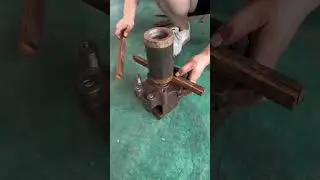 Old Refrigerator Compressor  Dismantling For Copper #compressor #copper #refrigerator #disassemble