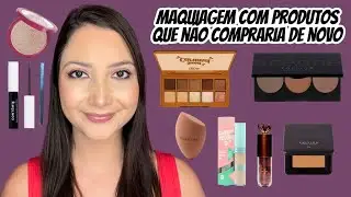 Maquiagem com produtos que não compraria de novo 