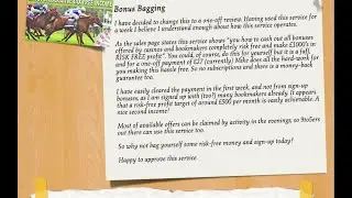 Bonus Bagging Review - How Does This Matched Betting System Work?