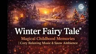 Magical Winter Story 4K ❄️ Cozy Snow Night & Relaxing Music (Fairy Tale Vibes)