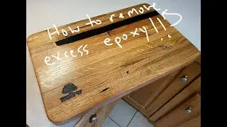 Как удалить излишки эпоксидной смолы!!