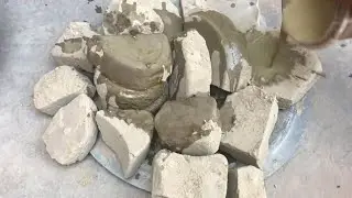 Pure mud dirt dry floor crumbling with paste pouring 🔥