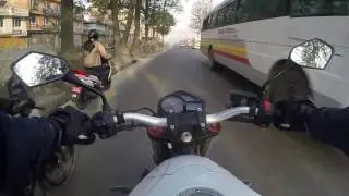 Crossfire Twin,Walk-around, Exhaust note and first ride with pure sound on road.