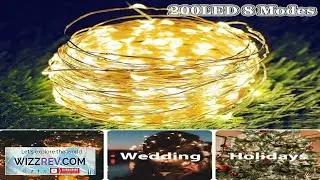 200LED Solar String Lights Fairy Copper Wire Waterproof Garden Outdoor Decor