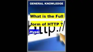 What is the full form of HTTP ?