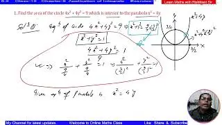 Exercise- 8.2 Application of integrals Lecture-1 || Class-12