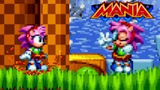 Amy Mania Mod Full Walkthrough | Sonic Mania Mods