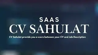 CV Sahulat | Resume vs Job Description Analyzer (FastAPI + Next.js)