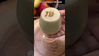 Banana Makhana Milkshake - Feast for fasting | Protein rich & delicious upvas recipe #shorts