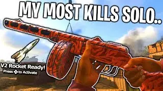158 KILLS.. MY MOST KILLS SOLO.. (V2 ROCKET 78 KILLSTREAK!) OVERPOWERED PPSH CLASS in COD WW2!