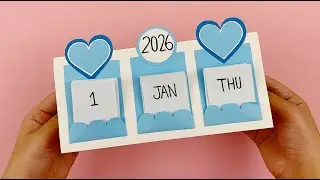 How To Make a Paper Calendar for 2026 | New Year Calendar DIY