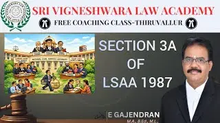 உச்ச நீதிமன்ற சட்டப்பணிகள் குழு|legal services authorities act 1987|in Tamil|sec. 3A OF LSAA,1987