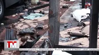 4-12-2012 Wypadek na moście w Grudziądzu.