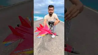 SU-27 RC Fighter Jet Unboxing And Testing 🔥 #shorts #fighterjet #RCfighterjet