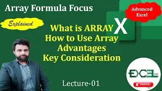 What is an Array Formula in Excel | Array Formula Focus | Lecture-1 | Rizwan Razaq | Excel 101